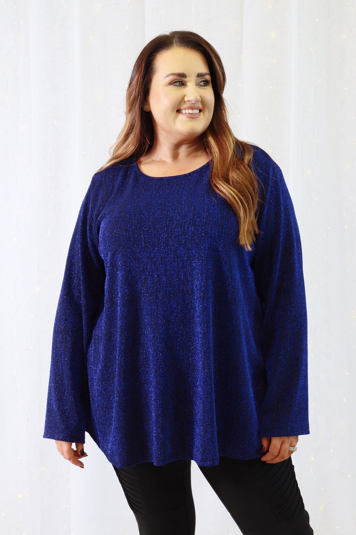 Eve Sparkling Blouse in Blue