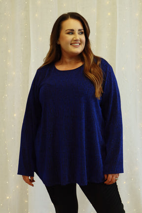 Eve Sparkling Blouse in Blue