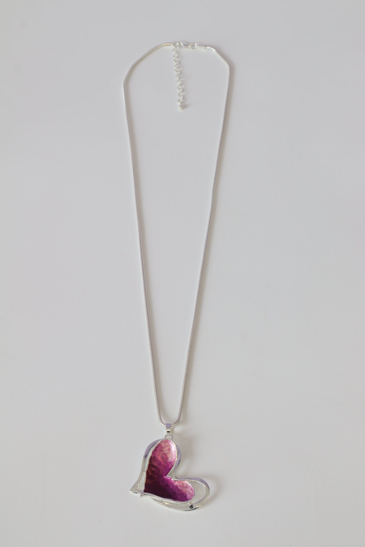 Kaia Heart Necklace in Silver