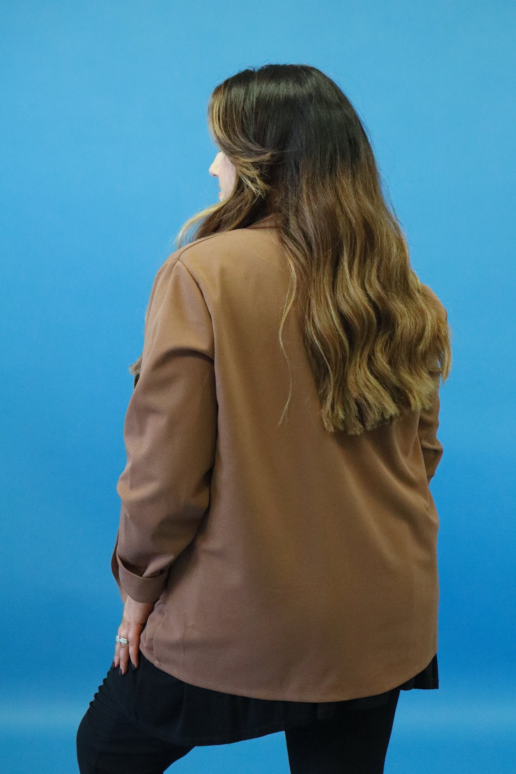 Esme Blazer in Tan