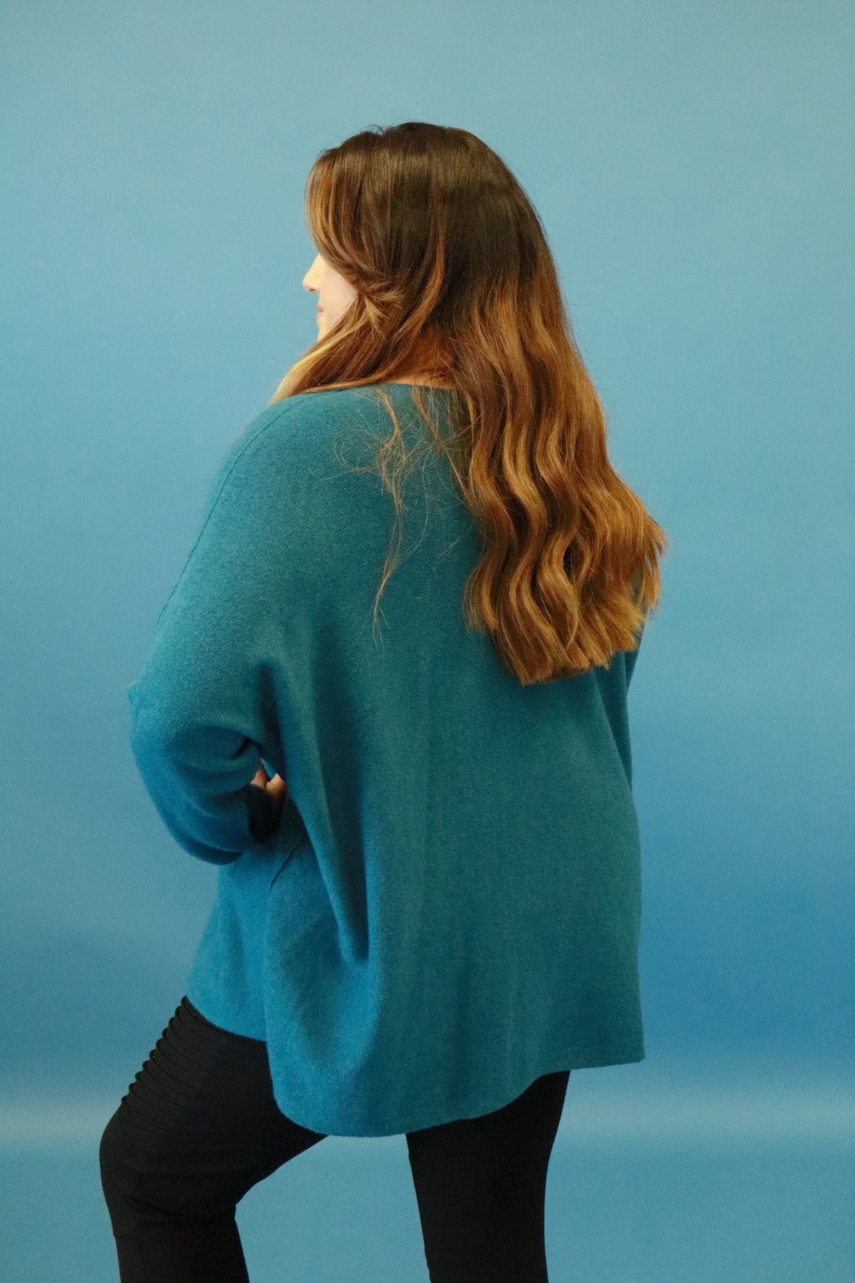 Diana Knit Jumper in Teal