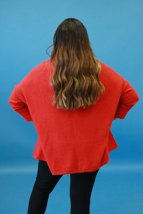 Diana Knit Jumper in Red