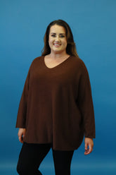 Diana Knit Jumper in Brown