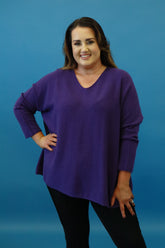 Diana Knit Jumper in Purple