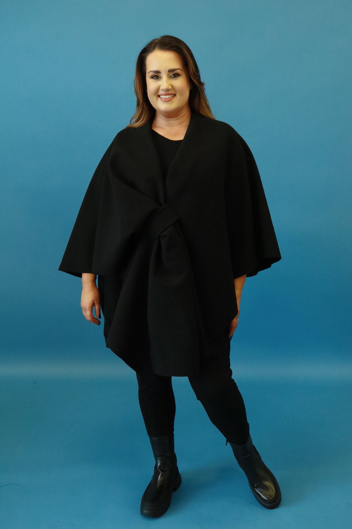 Ally Cape in Black