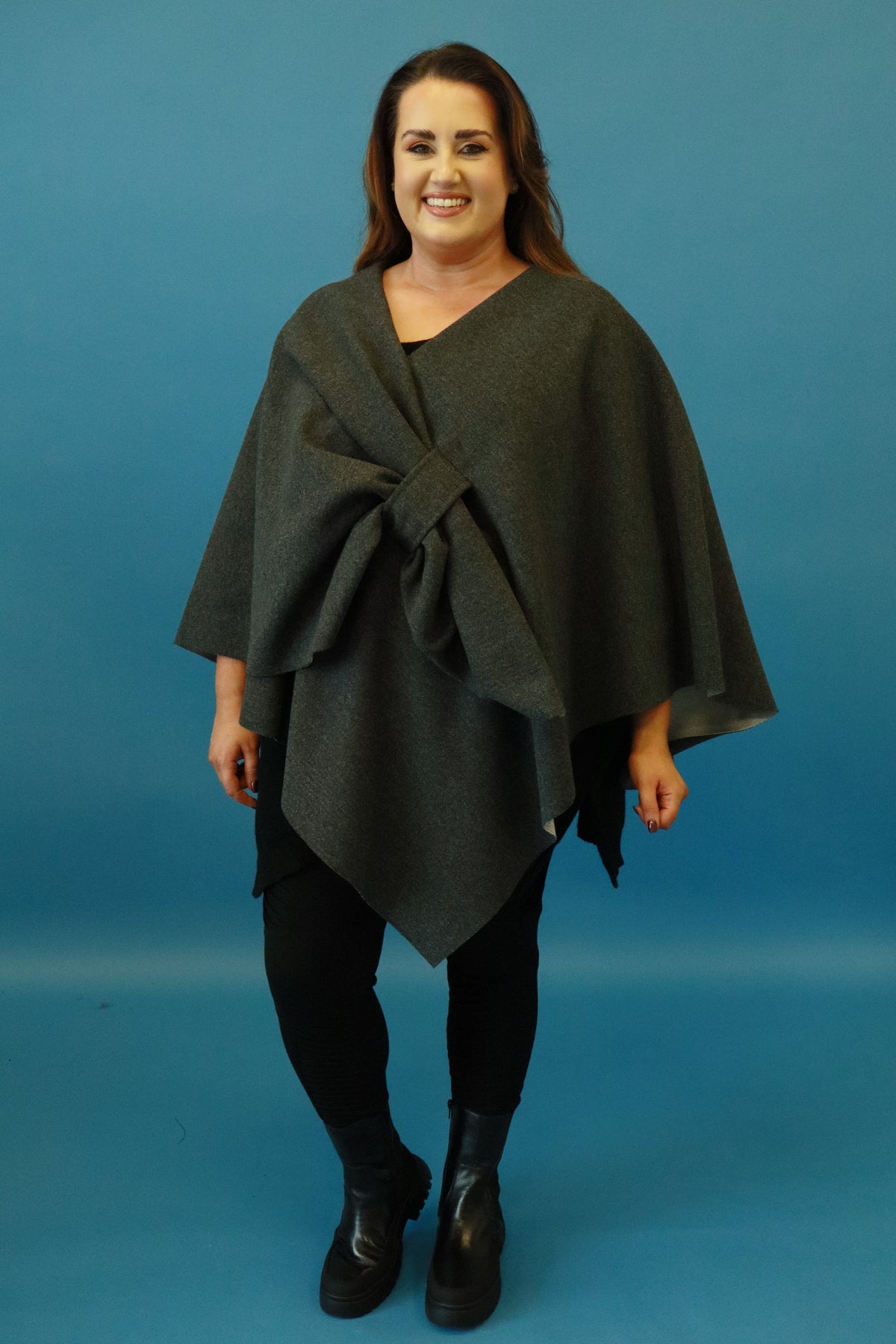 Ally Cape in Grey