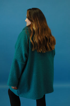 Sienna Boucle Jacket in Green