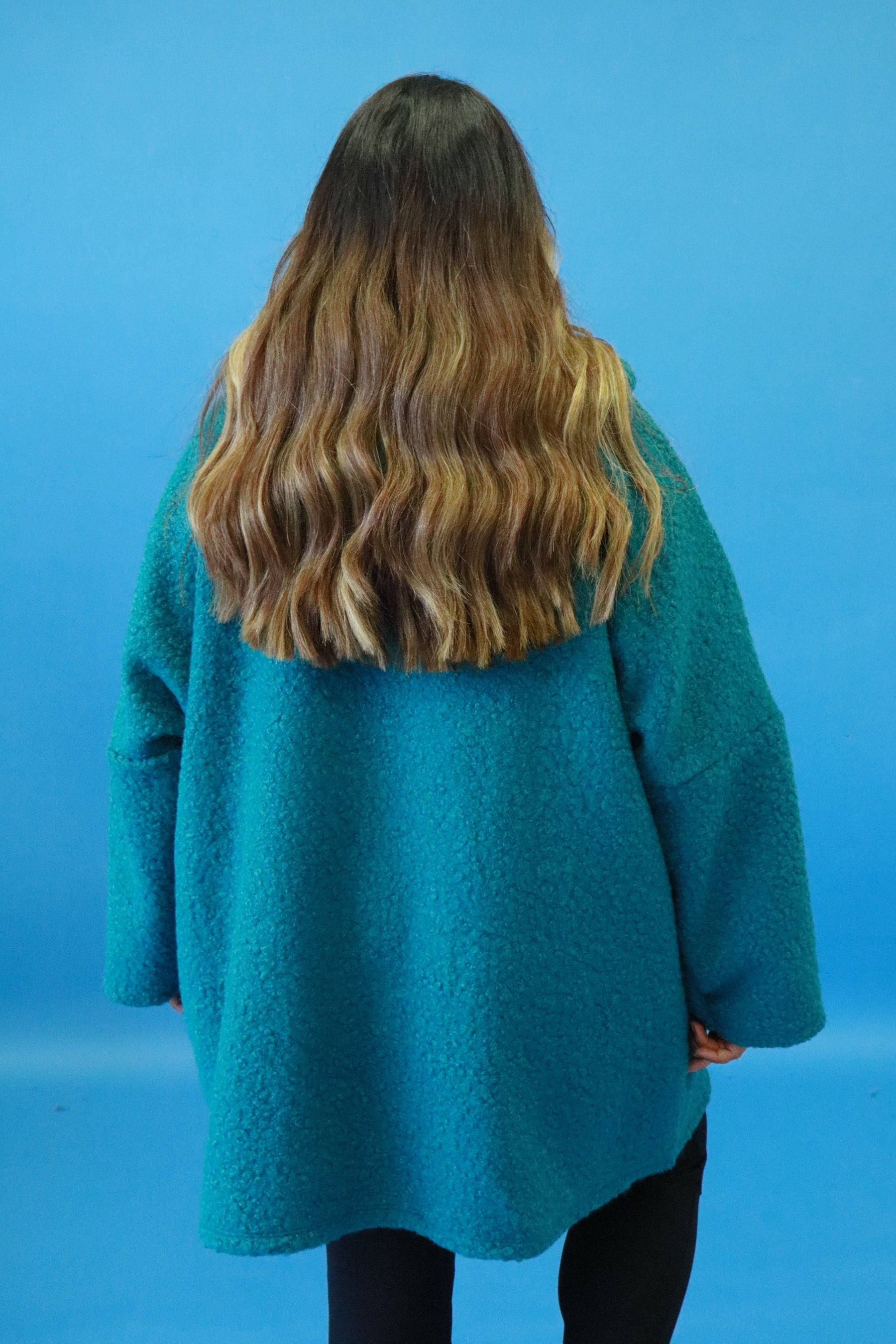 Sienna Boucle Jacket in Green