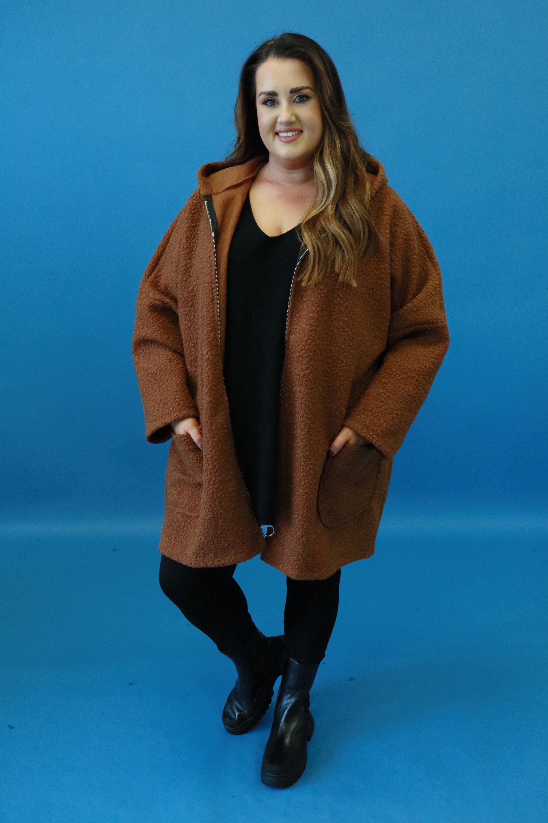 Sienna Boucle Jacket in Tan