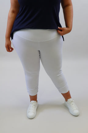 Mellomi Lara Ruched Leggings in White