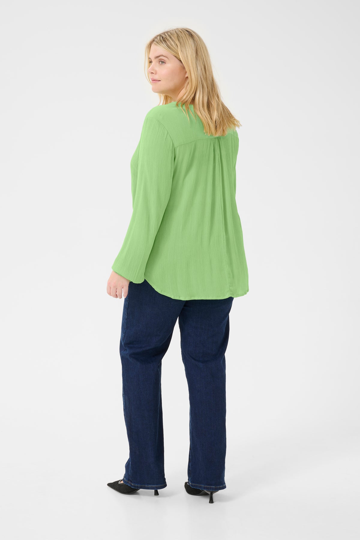 Kaffe Curve Ami Blouse in Lime