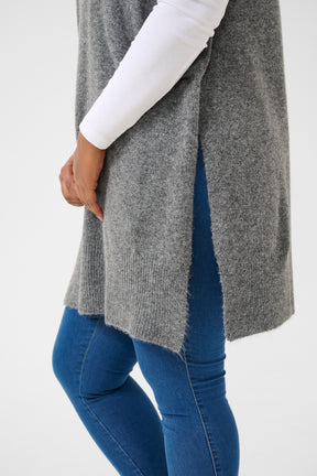 Kaffe Curve Annett Poncho in Grey