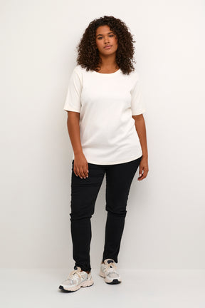 Kaffe Curve Carina T-Shirt in White