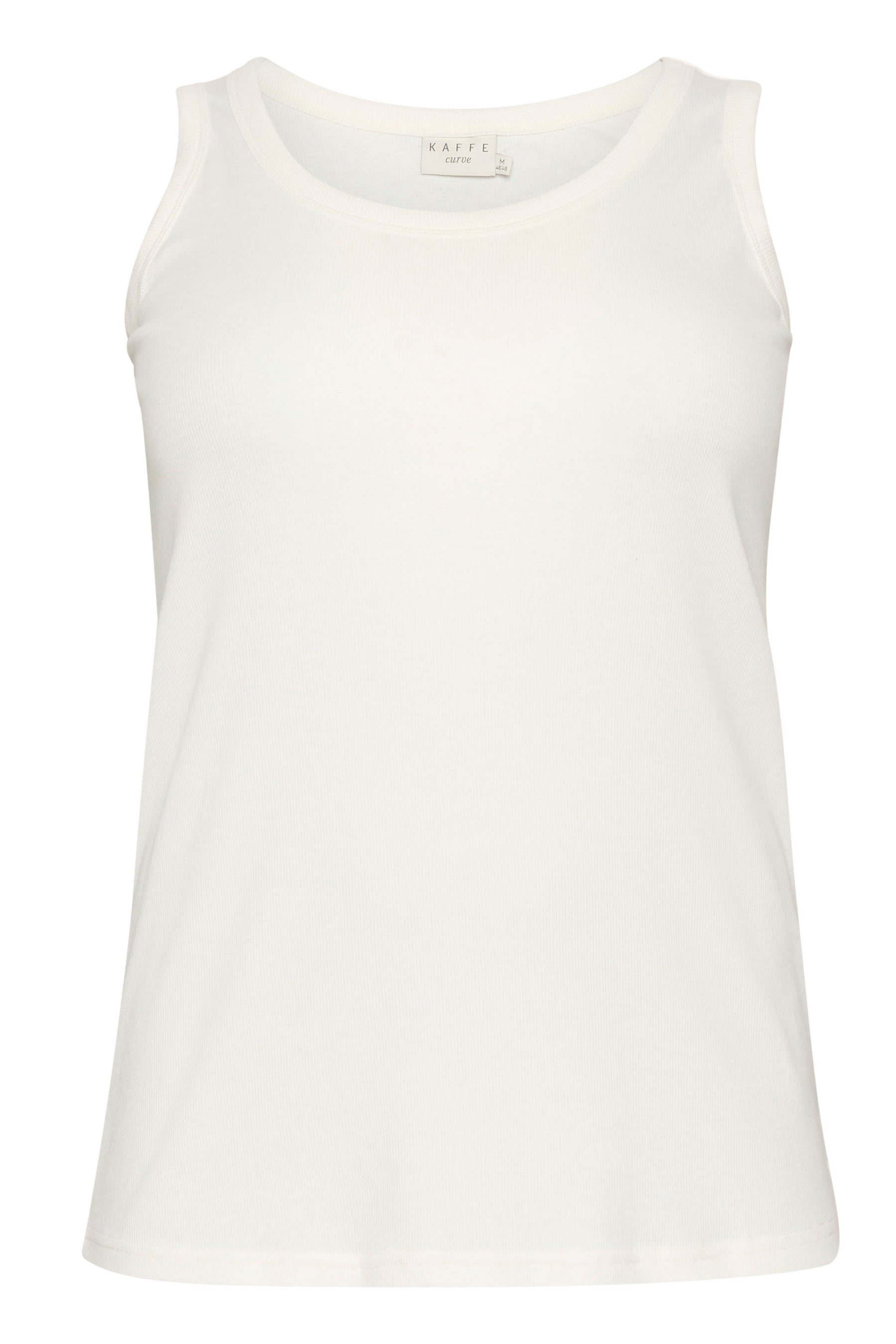 Kaffe Curve Carina Vest Top in White