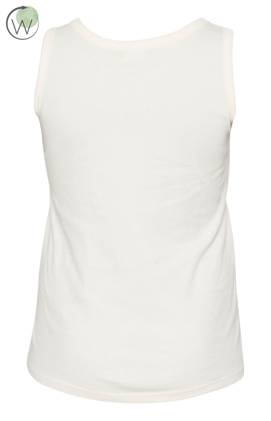 Kaffe Curve Carina Vest Top in White