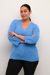 Kaffe Curve Carlie Jumper in Blue