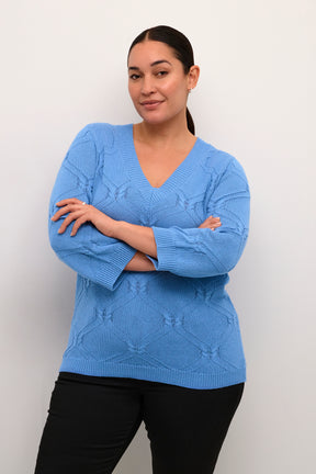 Kaffe Curve Carlie Jumper in Blue