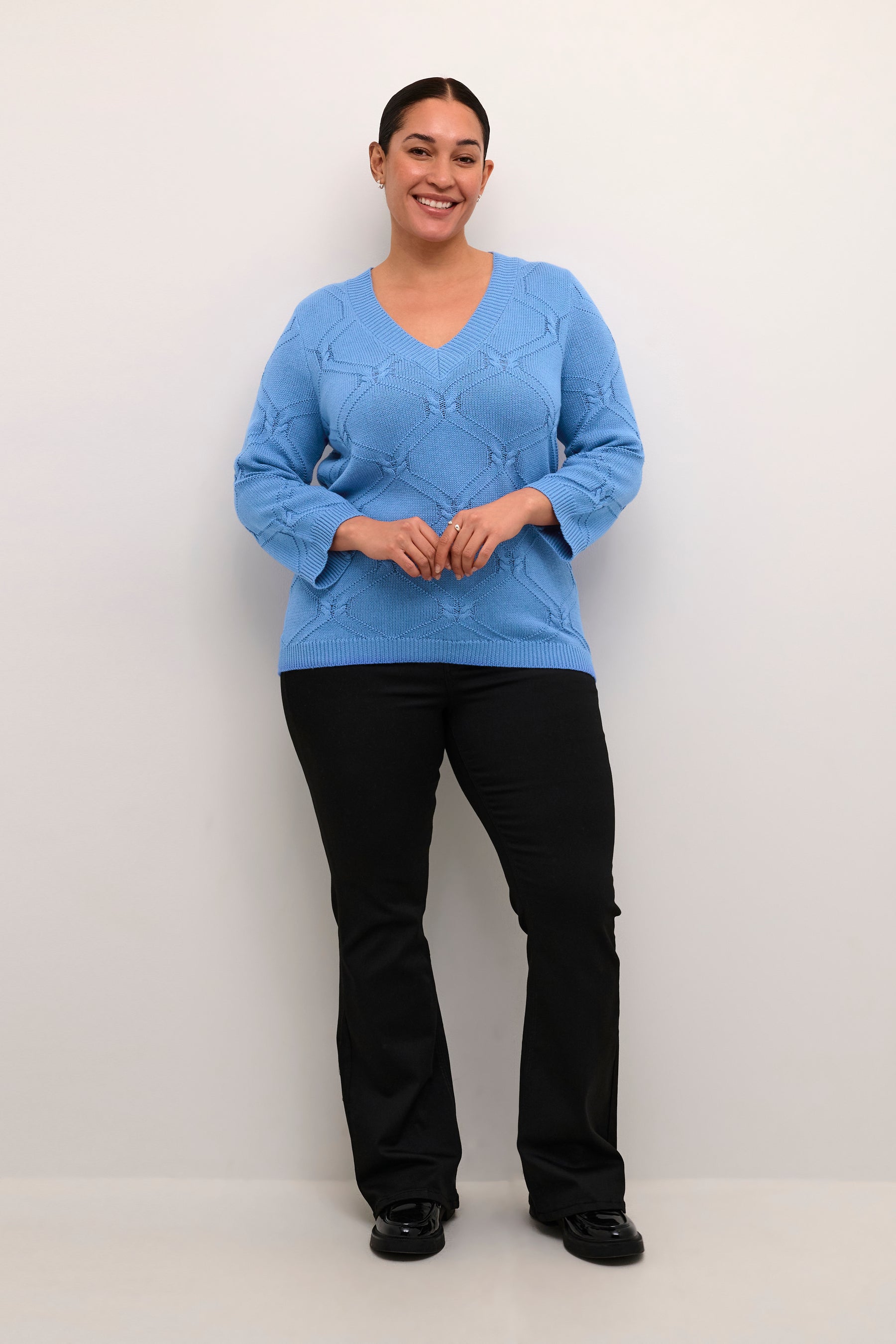 Kaffe Curve Carlie Jumper in Blue