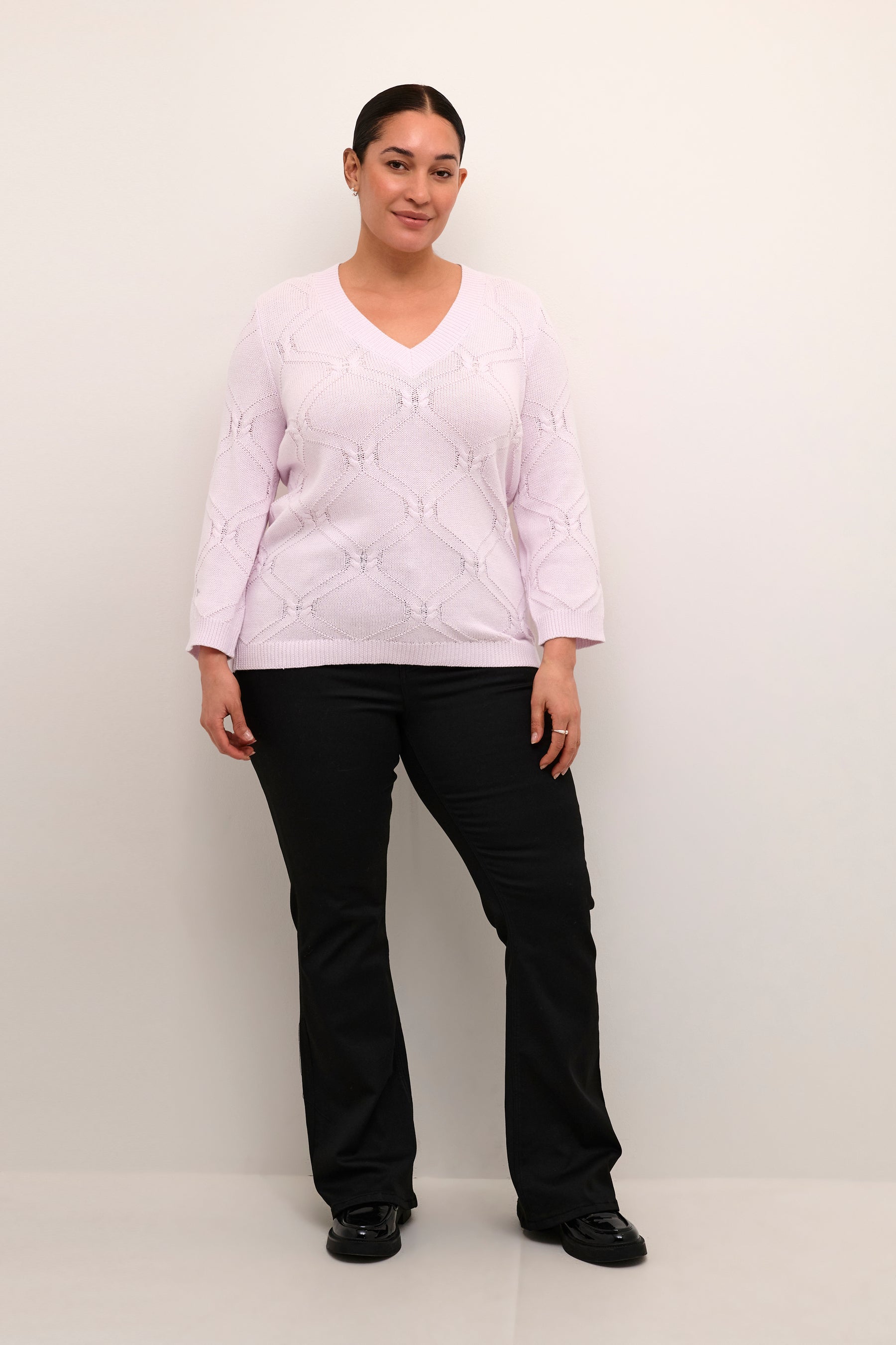 Kaffe Curve Carlie Jumper in Pink