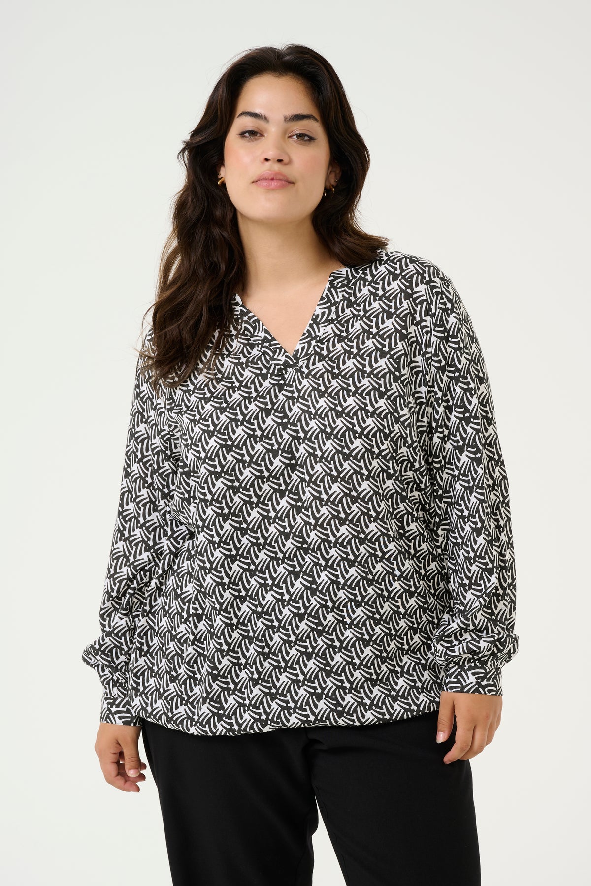 Kaffe Curve Diana Blouse Graphic Print