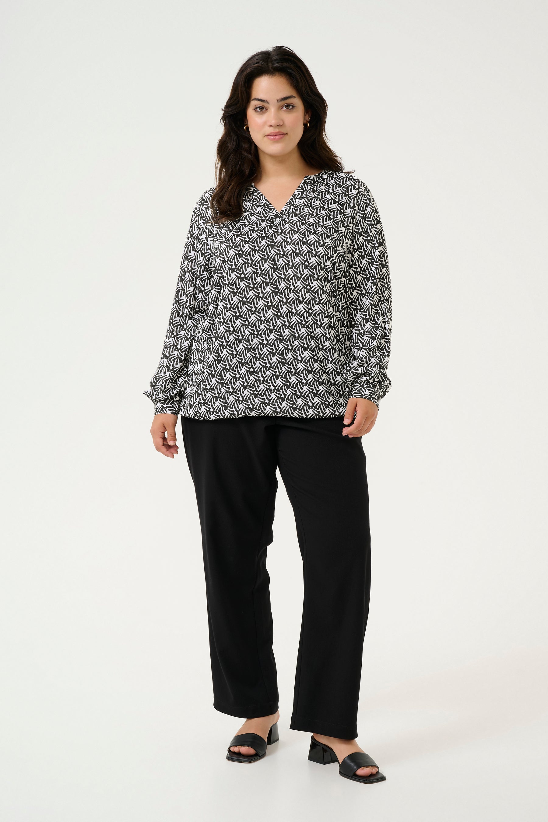 Kaffe Curve Diana Blouse Graphic Print