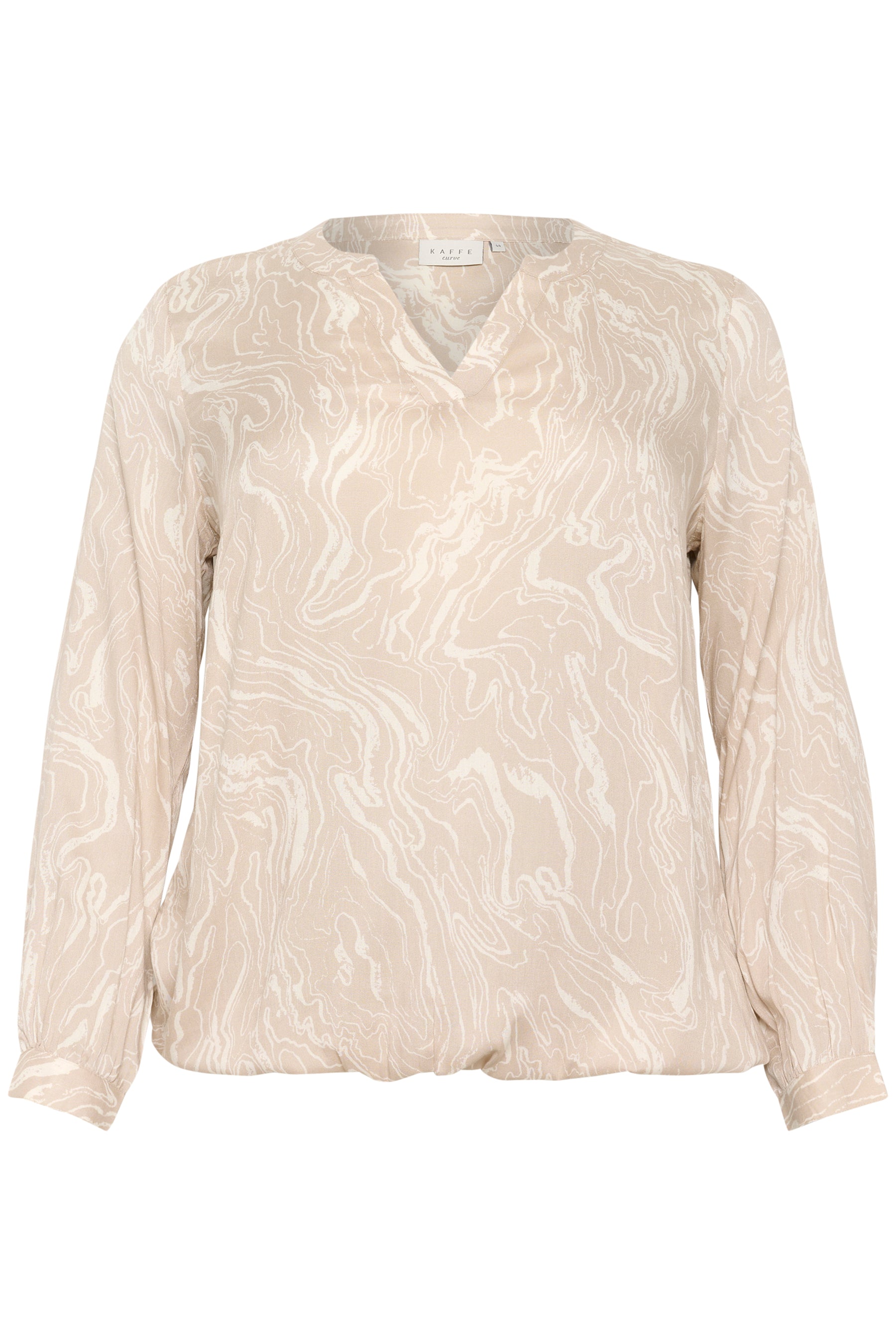 Kaffe Curve Diana Blouse in Beige