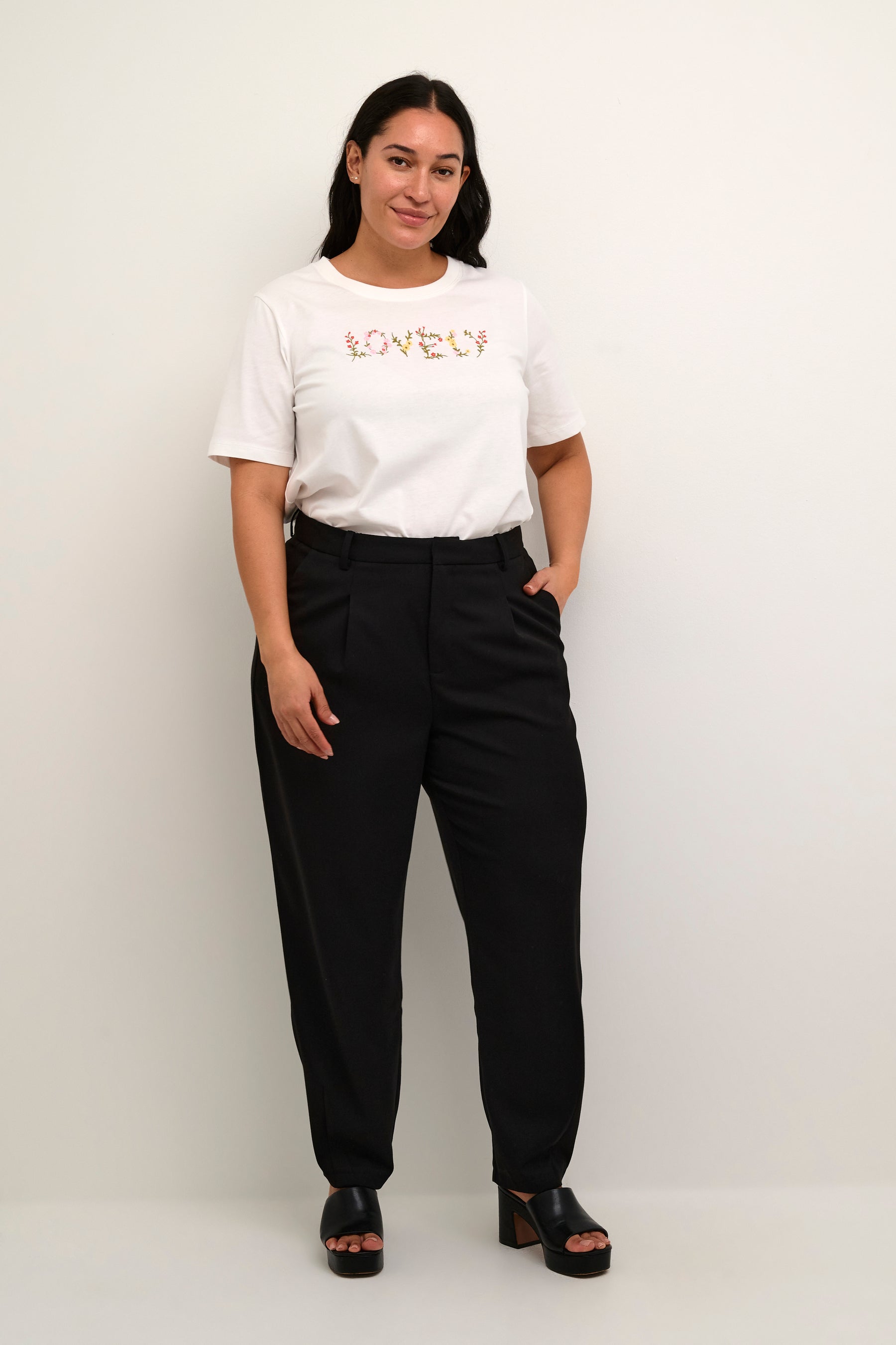 Kaffe Curve Merla Trousers in Black