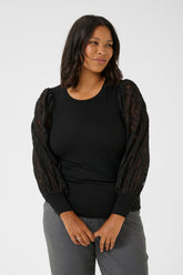 Kaffe Curve Nioma Blouse in Black