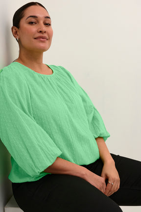 Kaffe Curve Rory Blouse Green