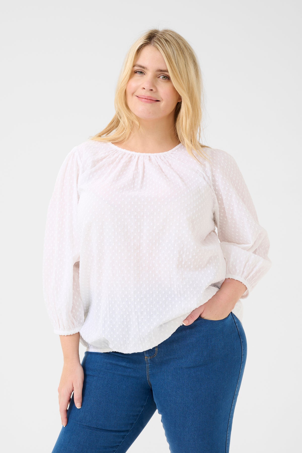 Kaffe Curve Rory Blouse in White