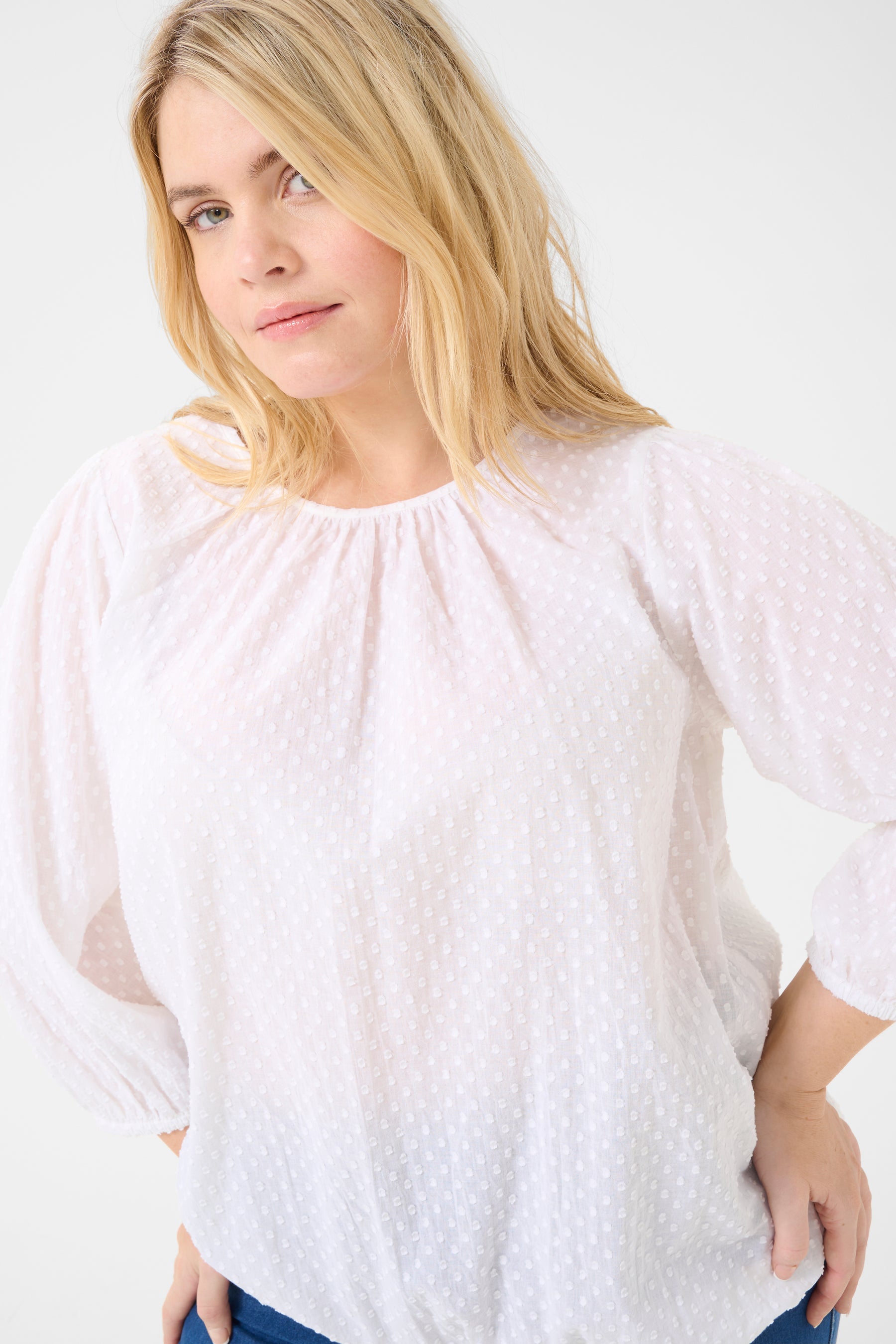 Kaffe Curve Rory Blouse in White