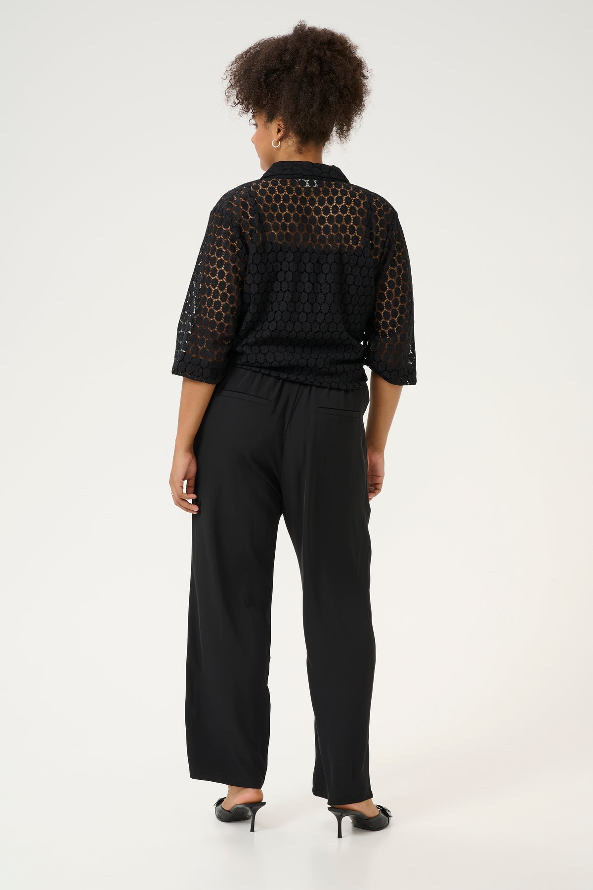 Kaffe Curve Signe Trousers in Black