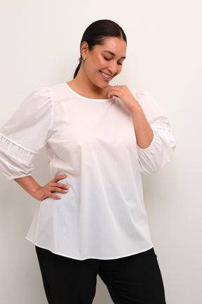 Kaffe Curve White Elina Blouse