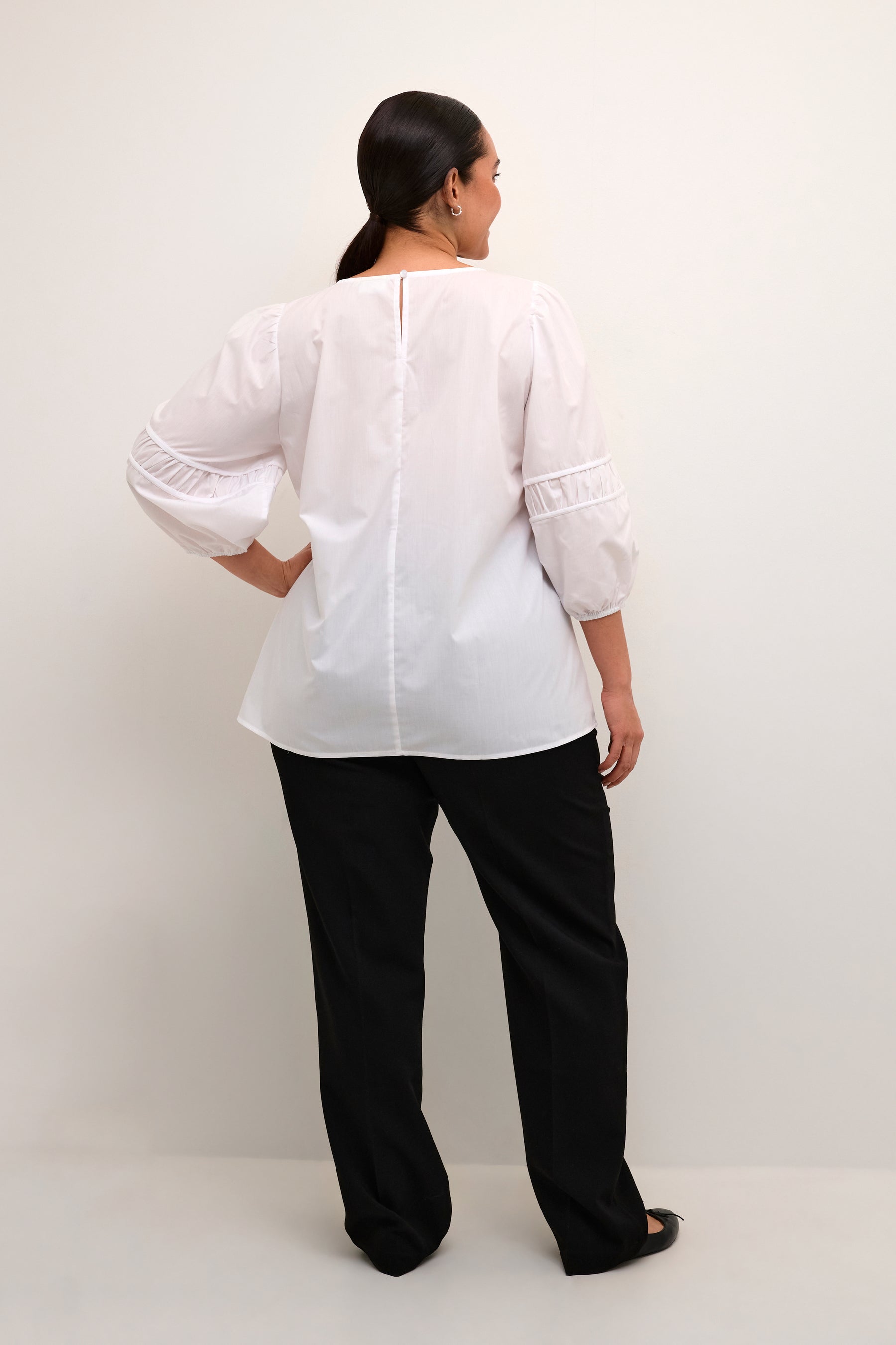 Kaffe Curve White Elina Blouse