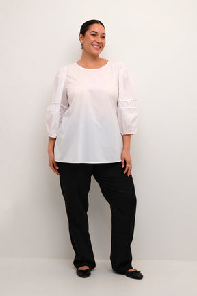 Kaffe Curve White Elina Blouse