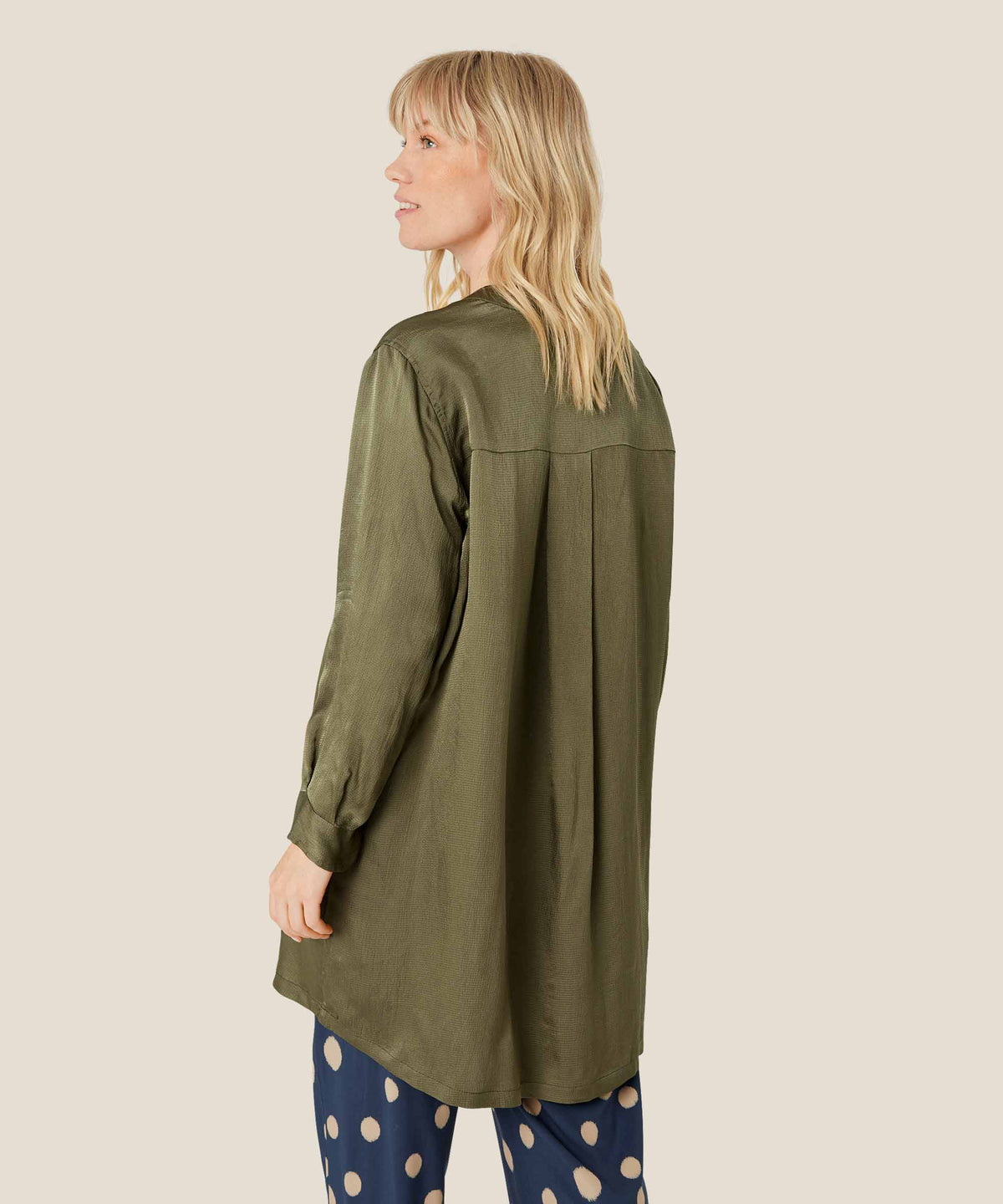 Masai Gona V-Neck Tunic in Khaki