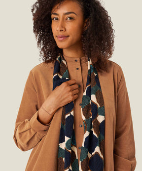 Masai Alo Leaf Print Scarf