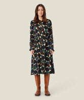 Masai Neile Dress In Leaf Print