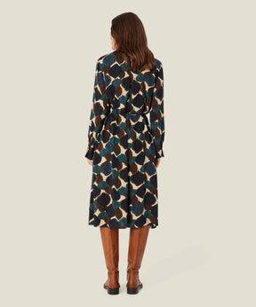 Masai Neile Dress In Leaf Print