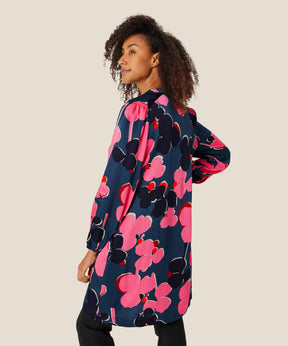 Masai Gene Tunic in Navy/Pink