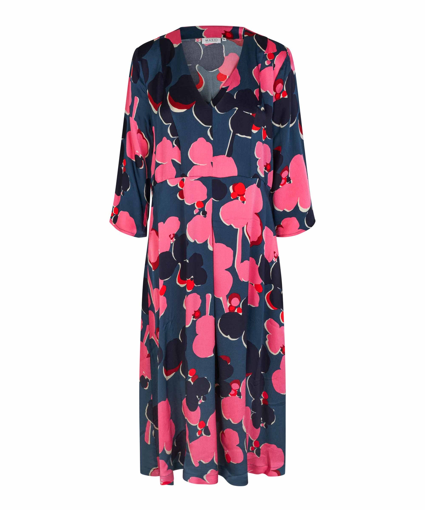 Masai Nathaly Dress in Navy/Pink