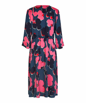 Masai Nathaly Dress in Navy/Pink