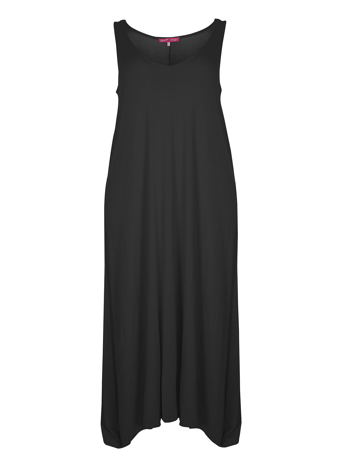 Mat Black Maxi Dress