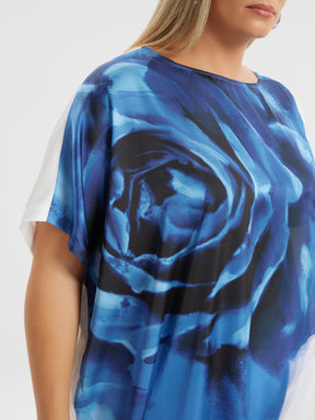 Mat Blue Rose Blouse