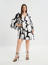 Mat Monochrome Dress