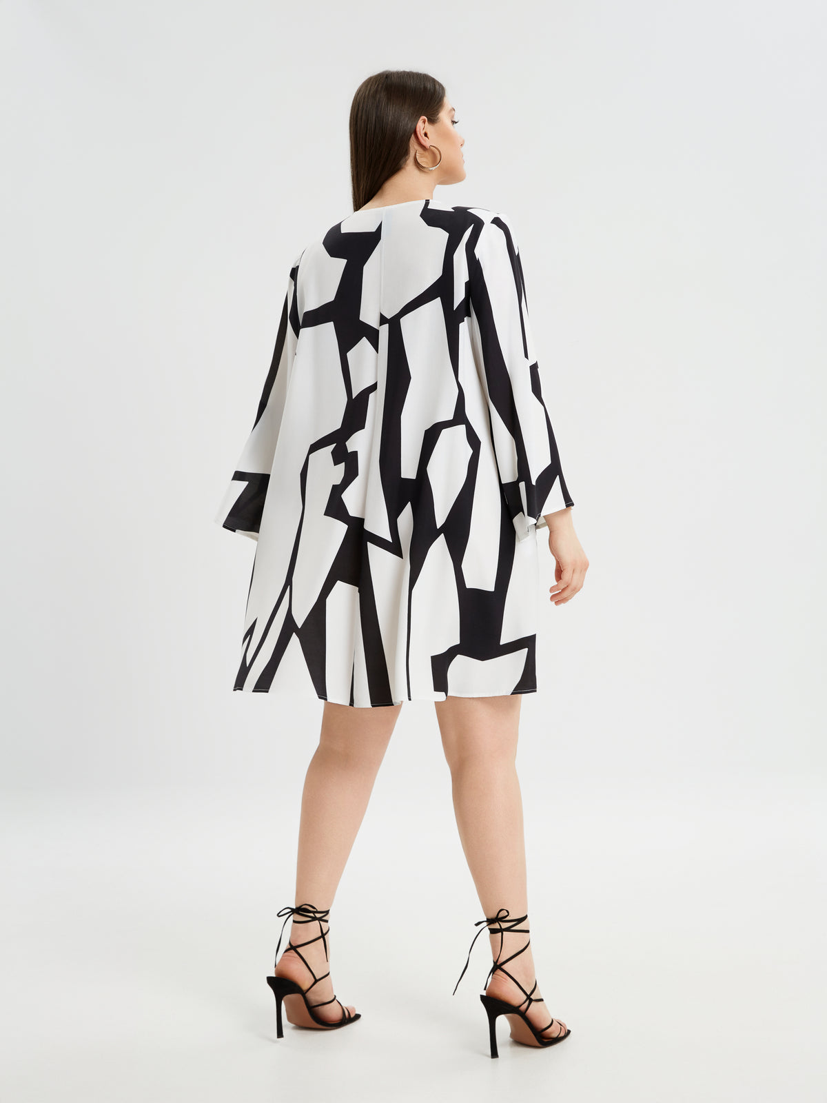 Mat Monochrome Dress