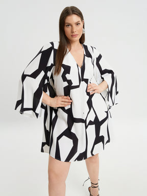 Mat Monochrome Dress