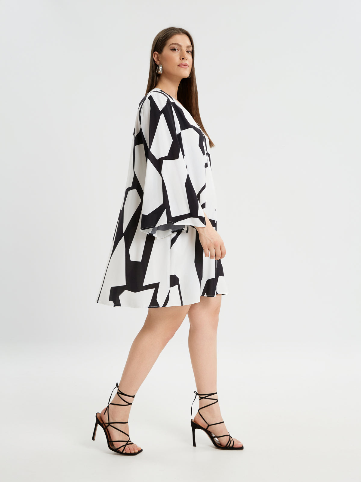 Mat Monochrome Dress