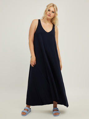 Mat Navy Maxi Dress