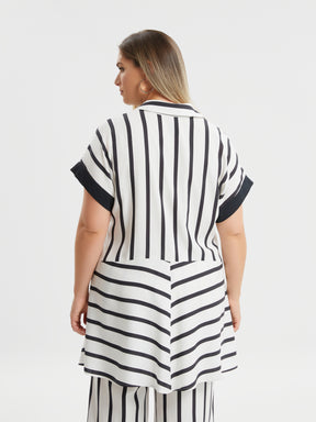 Mat Striped Tunic